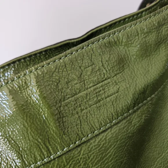 Y2K Coach 12735(f14707) Green Leather Zoe Medium Hobo Shoulder Bag - Picture 4 of 14